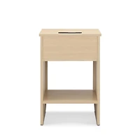 Lennox Natural Rattan Charging End Table