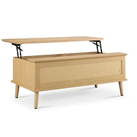 Teagan Natural Rattan Lift-Top Coffee Table