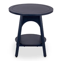 Kieran Round Navy Wood Side Table