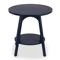 Kieran Round Navy Wood Side Table