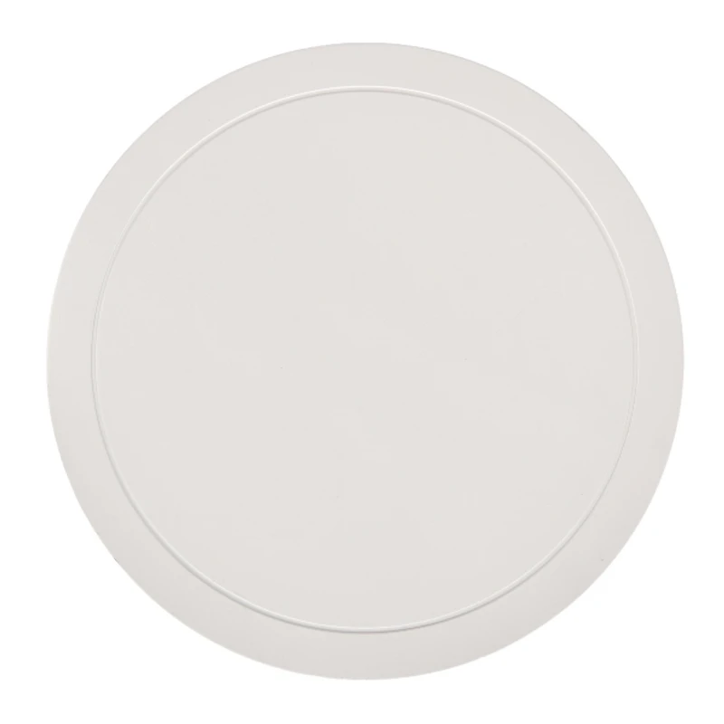 Kieran Round White Wood Side Table