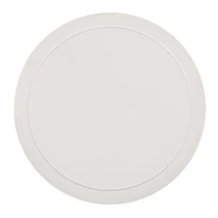 Kieran Round White Wood Side Table