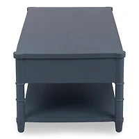 Genevieve French Blue Wood Coffee Table