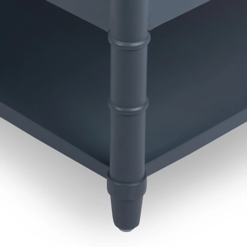 Genevieve French Blue Wood Coffee Table