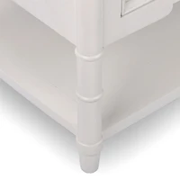 Genevieve White Wood Coffee Table