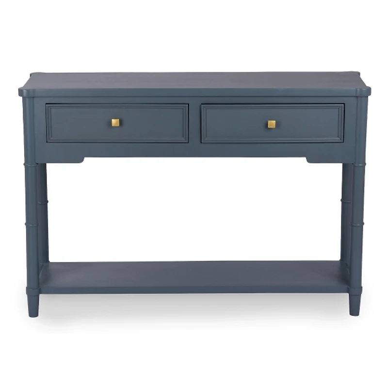 Genevieve French Blue Wood Console Table