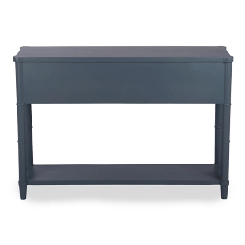 Genevieve French Blue Wood Console Table