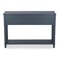 Genevieve French Blue Wood Console Table