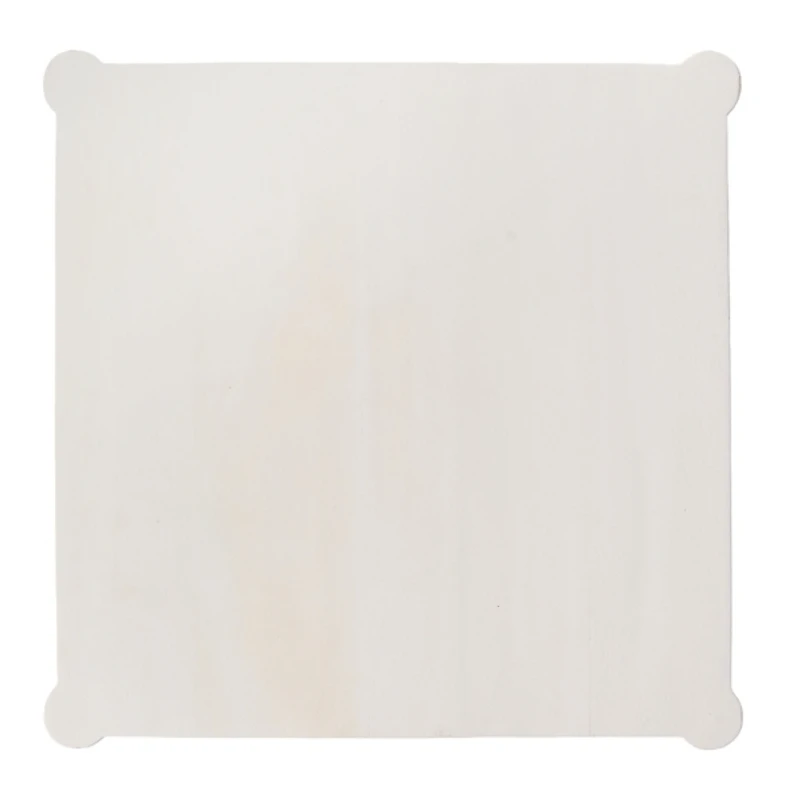 Genevieve White Wood Side Table