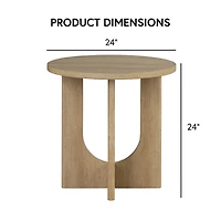 Calsen Natural Wood Occasional Tables, Set of 3