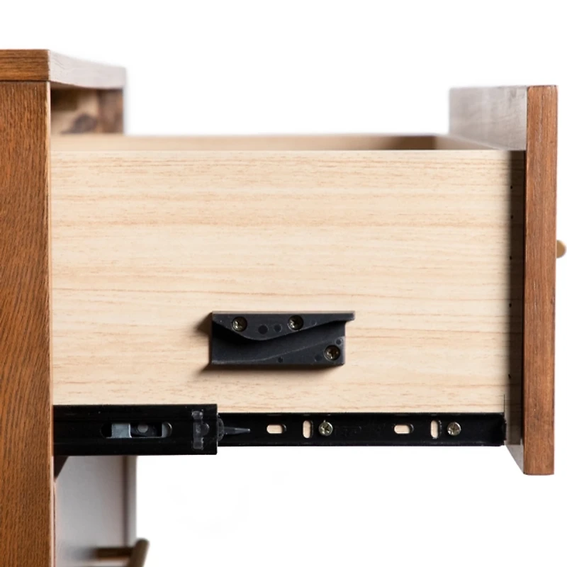 Riverstone Walnut 2-Drawer Nightstands, Set of 2