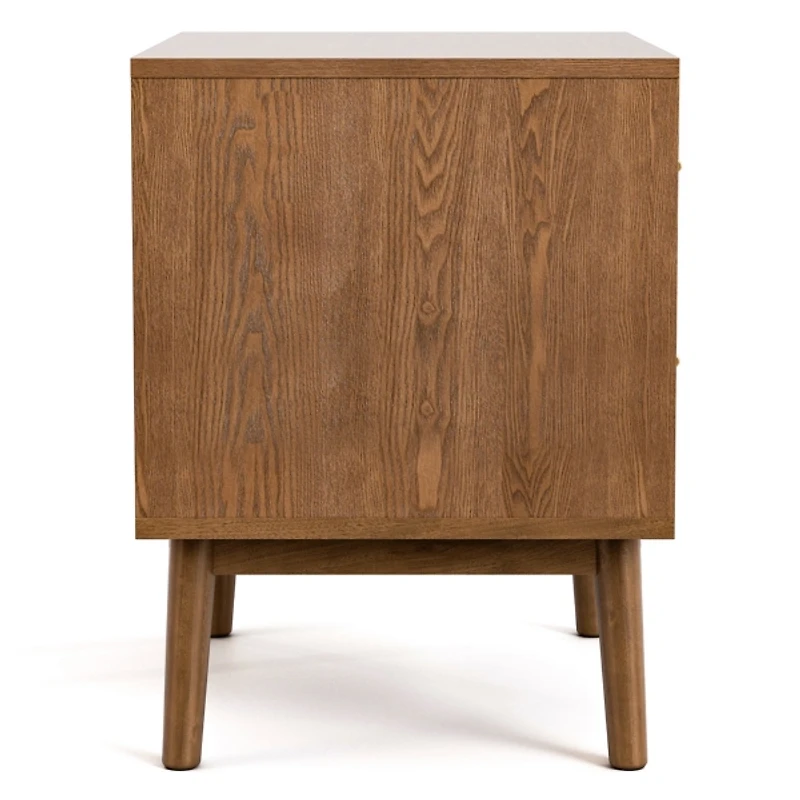 Riverstone Walnut 2-Drawer Nightstand