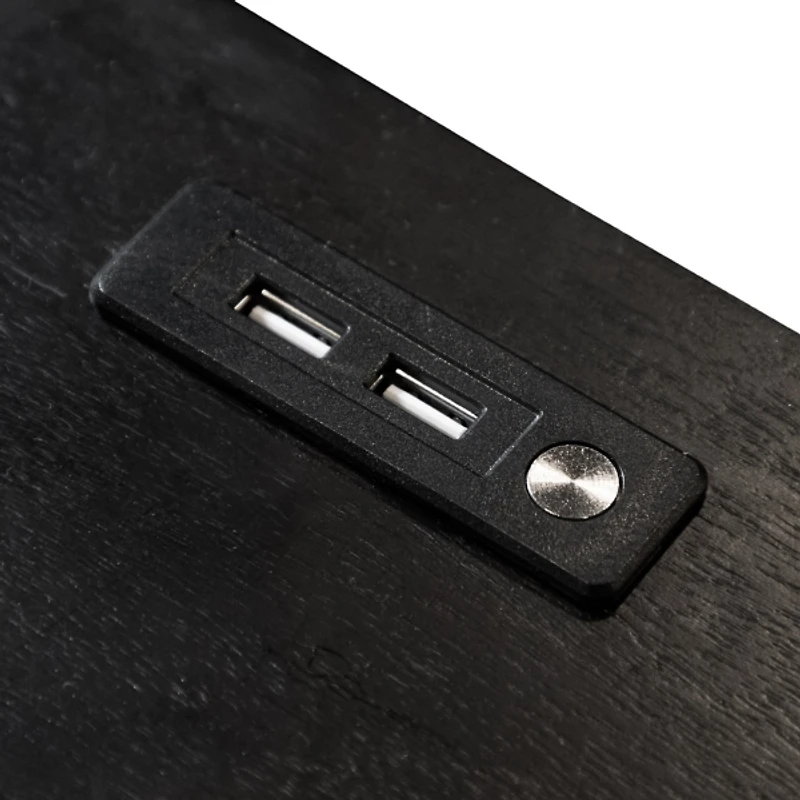 Forma Black Charging Nightstand with LED Light