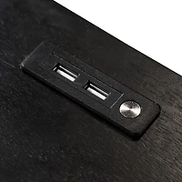 Forma Black Charging Nightstand with LED Light