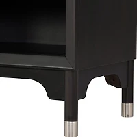 Forma Black Charging Nightstand with LED Light