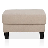 Colby Beige Boucle Storage Ottoman