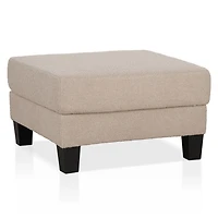 Colby Beige Boucle Storage Ottoman