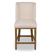 Capri Cream Upholstered Counter Stool