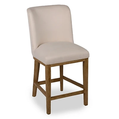 Capri Cream Upholstered Counter Stool
