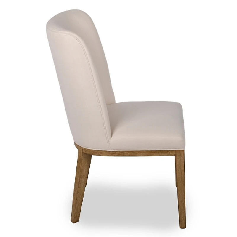 Capri Cream Upholstered Dining Chairs, Set of 2