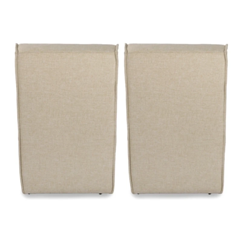 Kaelyn Cream Upholstered Dining Chairs, Set of 2