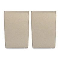 Kaelyn Cream Upholstered Dining Chairs, Set of 2