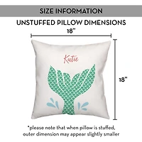 Personalized Mermaid Tail Pillow