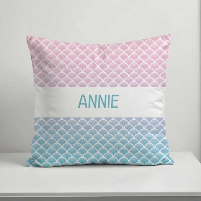 Personalized Mermaid Scales Pillow