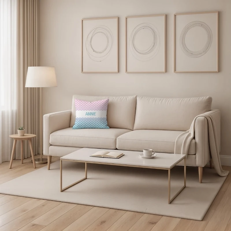 Personalized Mermaid Scales Pillow