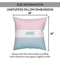 Personalized Mermaid Scales Pillow