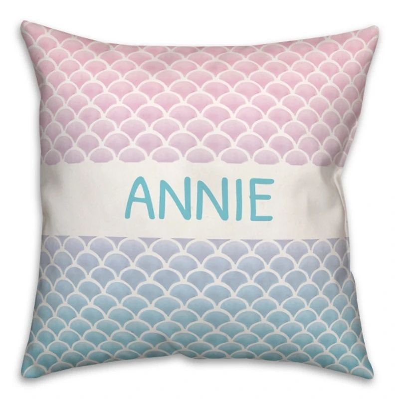 Personalized Mermaid Scales Pillow