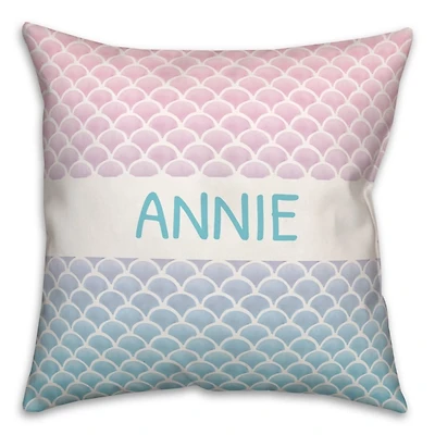 Personalized Mermaid Scales Pillow