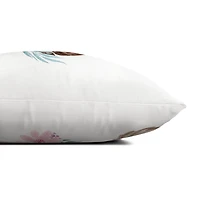 Sloth with Flower Crown Pillow