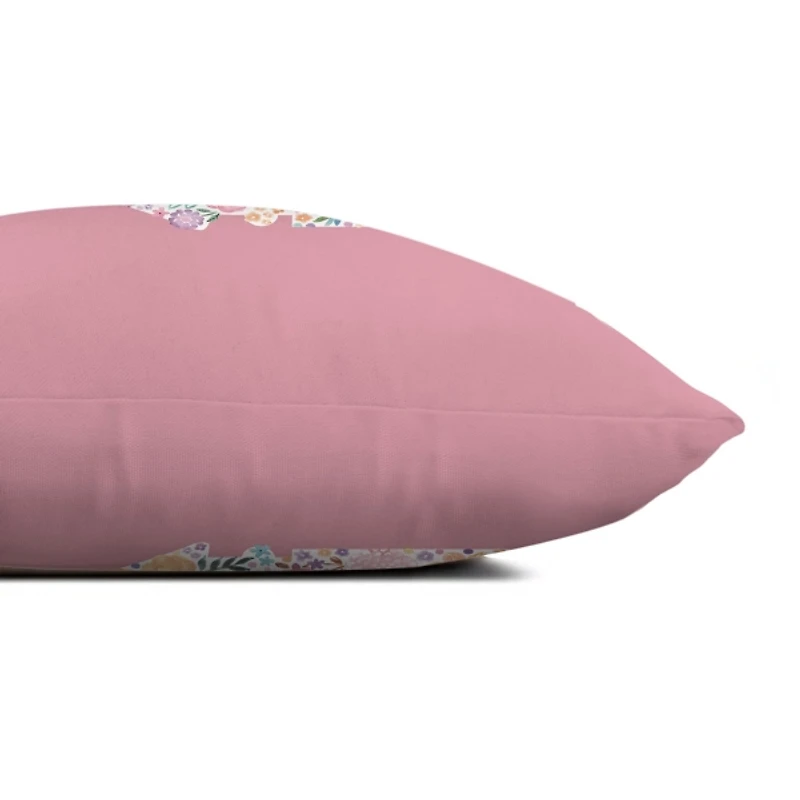 Pink Floral Castle Pillow