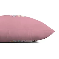 Pink Floral Castle Pillow
