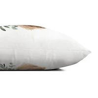 Golden Retriever with Leaves Pillow