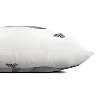 Gray Cat with Butterflies Pillow