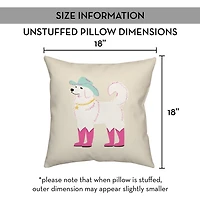 Ivory Cowgirl Doggie Pillow