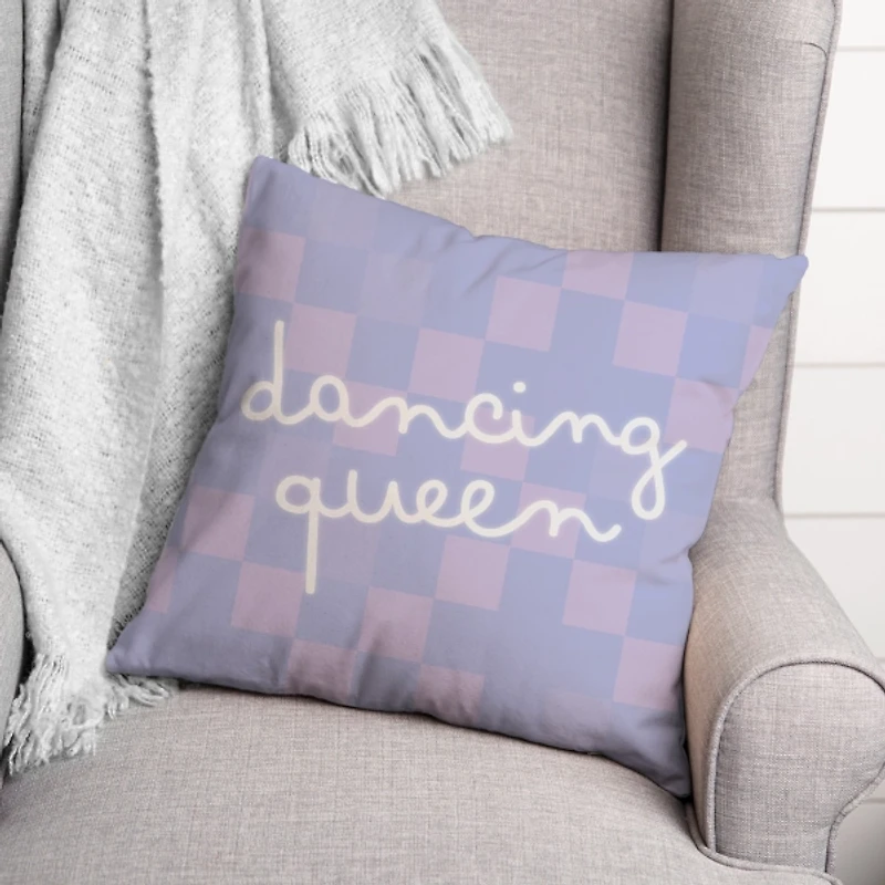 Dancing Queen Checkered Pillow