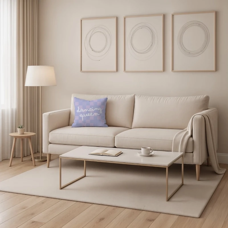 Dancing Queen Checkered Pillow