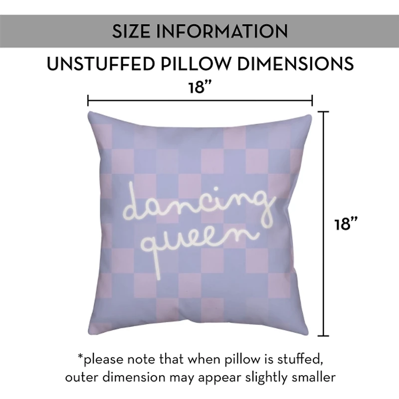 Dancing Queen Checkered Pillow