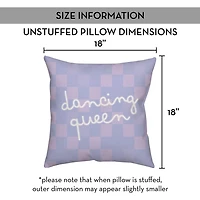 Dancing Queen Checkered Pillow