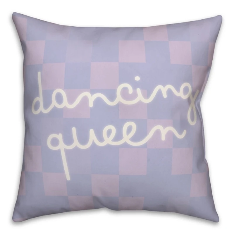 Dancing Queen Checkered Pillow