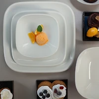 Alabaster Porcelain Square 12-pc. Dinnerware Set