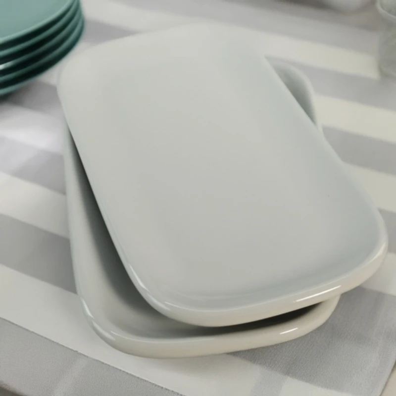 Alabaster Porcelain Serving Platters