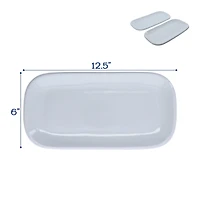 Alabaster Porcelain Serving Platters