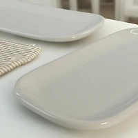 Alabaster Porcelain Serving Platters