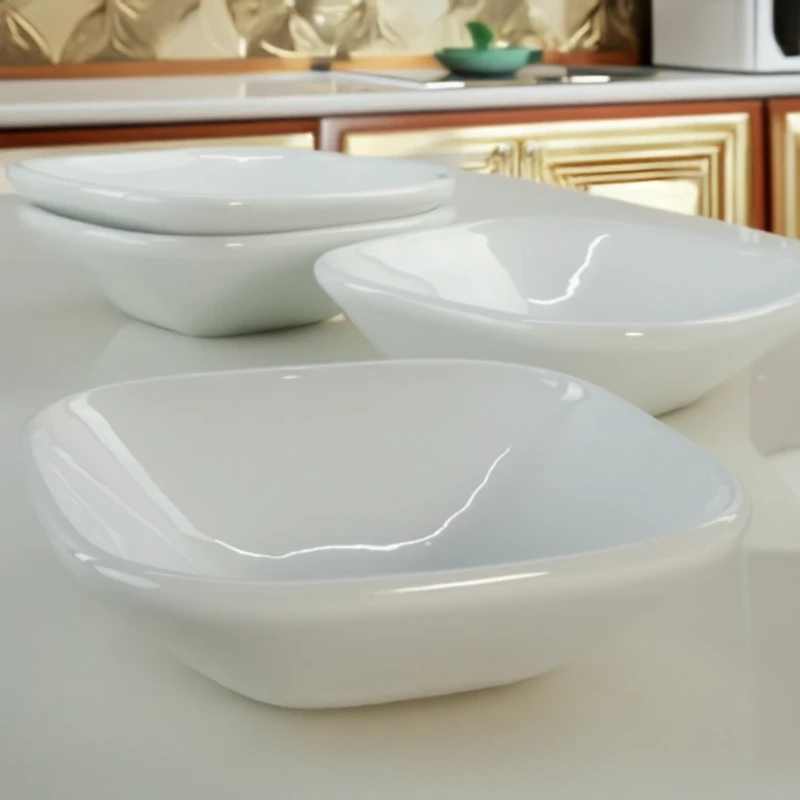 Alabaster Porcelain Cereal Bowls, Set of 4