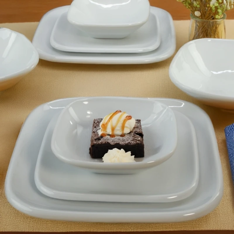 Alabaster Porcelain Cereal Bowls, Set of 4