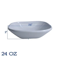 Alabaster Porcelain Square 16-pc. Dinnerware Set